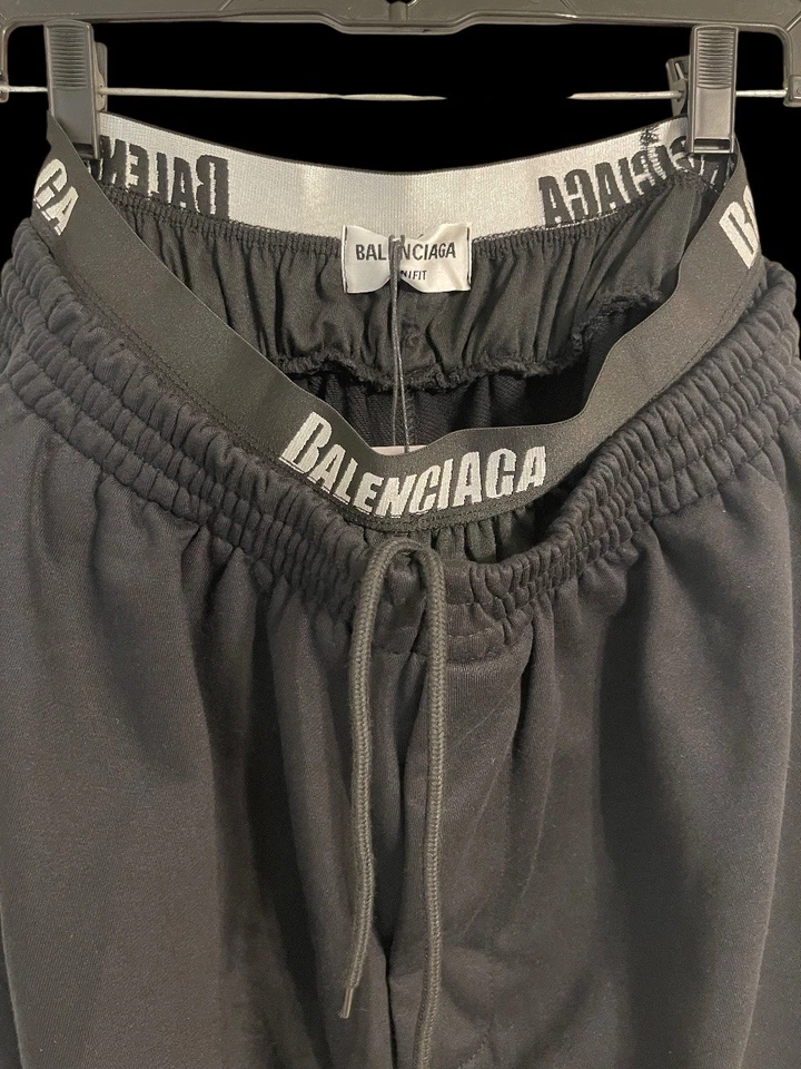 Trompe l'oeil平角裤双层巴黎世家运动裤 — 第 3/4 张图片