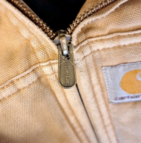 Carhartt RN13706 Quilted Lined Hooded Jacket Brown Tan X Small - Picture 5 of 19