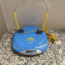 Sony Walkman ESP MAX CD Player LIMITED AQUA / COTTON CANDY BLUE D-E330-MDR-W10
