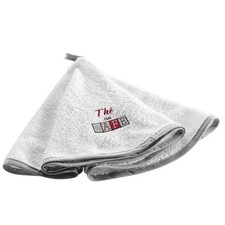 Essuie-Main Rond en Coton "Déjeuner" 60cm Blanc