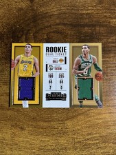 Panini 2017-18 Contenders Rookie Dual Ticket Patch Lonzo Ball Jayson Tatum RTD-9