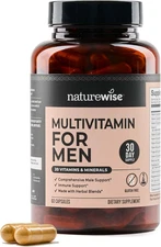 Multivitamin for Men - Daily Male Support - Minerals & Herbs for Energy, Perform