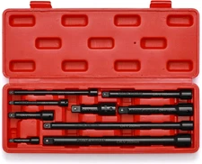 9PCS Impact Extension Bar Set, 1/4", 3/8" and 1/2" Drive Socket Extension Set, C