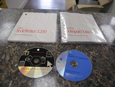Vintage Lot of 2 Macintosh CD-ROMS W/Style Writer Manual - IY07