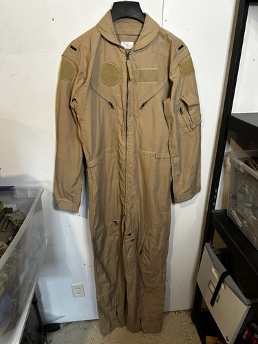 Military Flyers Overall Gr. 44L CWU-27/P MIL-C-83141A Flight Suit Desert Tan