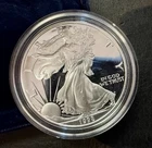1998 P American Silver Eagle Proof Coin 1 OZ $1 BU w/ Mint Box & COA
