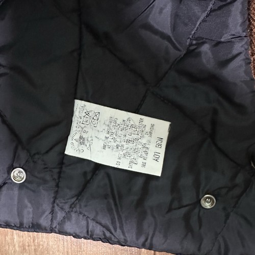 Vtg 90s Carhartt Tan Canvas Quilt Lined Faux Fur Snap On Duck Hood A01 BRN - Picture 4 of 4