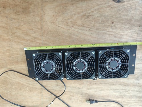 GRIFFIN Rackmount Cooling Fan | 3U Ultra-Quiet Triple Exhaust  IT Studio Gear - Picture 5 of 6