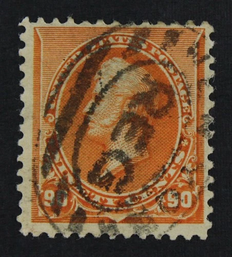 CKStamps: US Stamps Collection Scott#229 50c Jefferson Used Spot Thin