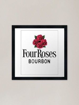 Four Roses Bourbon Whiskey Whisky F gerahmtes Wandbild Poster Leinwanddruck Bild