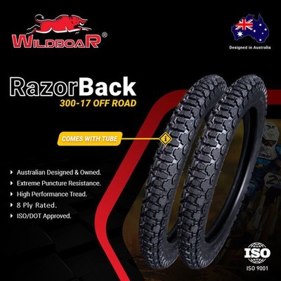 Honda CT110 CT 110 Postie Bike Posty x 300-17 Tyre Tube PLY HD On/Off  Road Australia