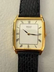 Vintage SEIKO Men's Quartz Gold "Tank" Watch 5P30-5A10 Excellent Condition
