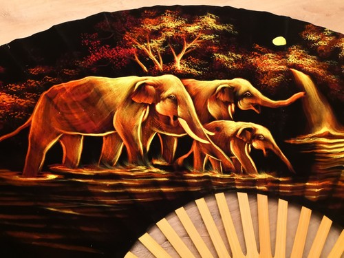 Deko Fächer Wandschmuck groß - Bild 2 von 3