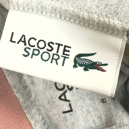 LACOSTE SPORT Girl's Heather Grey Cotton Blend Elastic Waist Leggings Size 8 - Picture 6 of 8