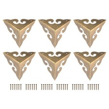 6 Pcs 45mm Decorative Box Corner Cover, Corner Protector, Bronze