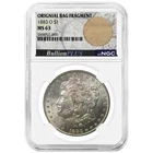 1883-O $1 Morgan Silver Dollar NGC MS63 Bullion Plus Label Bag Fragment