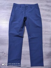 Banana Republic Pants Mens 32 x 30 Blue Flat Front Slim Fit Stretch Fabric