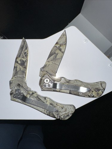 DUCKS UNLIMITED 4.5” Pocket Knife Lot Of 2 , Camouflage, Camo Knife - Picture 3 of 9