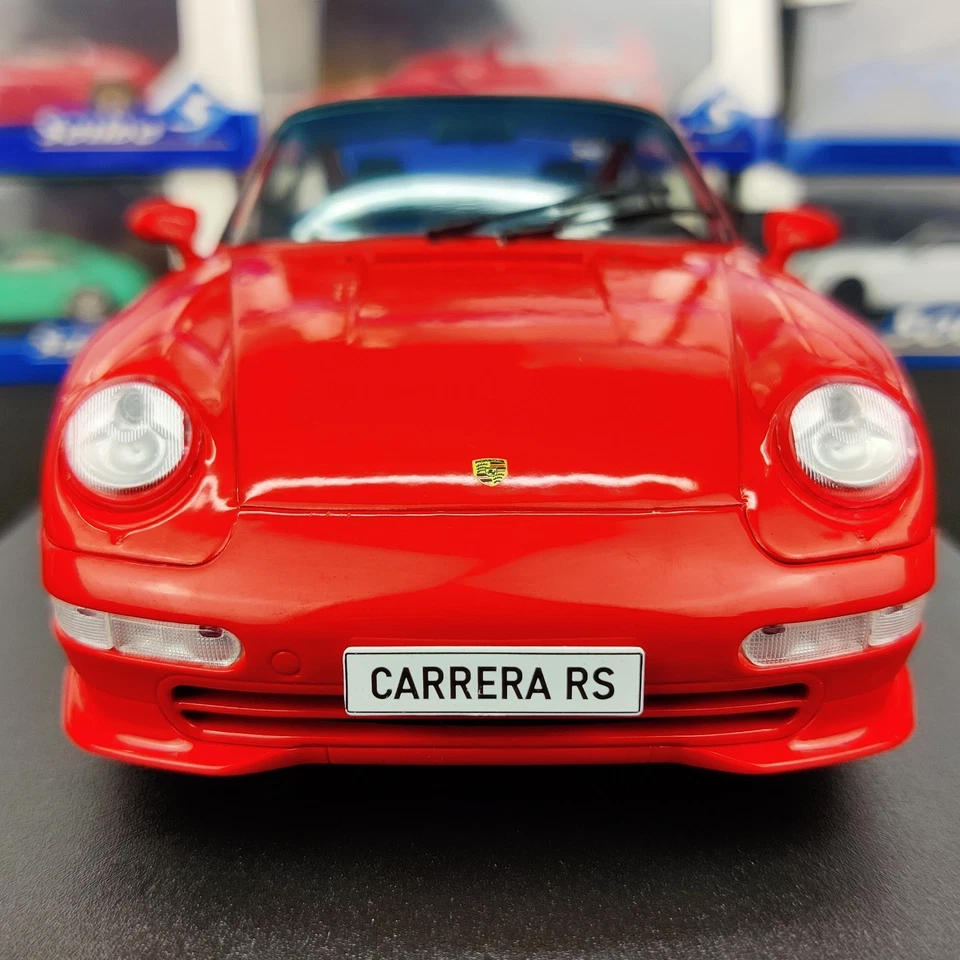 AUTO SOLIDA PORSCHE 911 (993) CARRERA RS ROSSO INDIANO 1997 1:18 NUOVA SCATOLA - Immagine 4 di 4