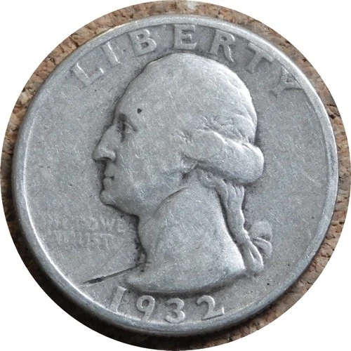 elf Washington Quarter Dollar 1932 Silver First Year