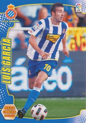 085 LUIS GARCIA FERNANDEZ # RCD ESPANYOL CARD PANINI MEGA CRACKS LIGA 2012