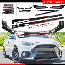 For Ford Focus RS ST Front Bumper Lip Spoiler Splitter Side Skirt Body