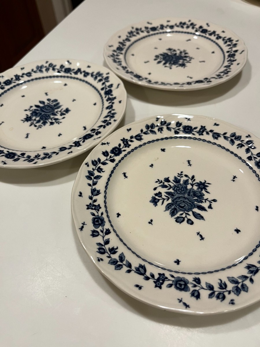 NIKKO 　ニッコー　青い縁取りの皿 3枚セット Nikko 