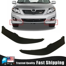 For 2009 2010 Toyota Corolla Front Bumper Lower Lip Chins Splitter Black Pair