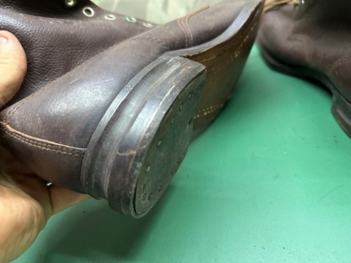 Original Swedish/German Army Marching Ski Boots WW2 Pattern - Size EU49 UK 13 - Picture 10 of 12