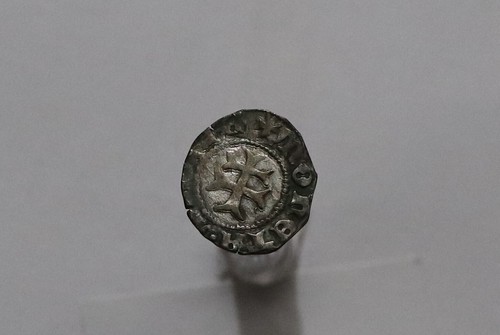 🧭 🇭🇺 HUNGRÍA.Maria AD 1382-1385.AR.Denar 0.43Gr. Huszar 566 B66 #Z4906 - Imagen 2 de 4