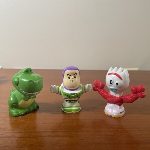 Little People Disney Toy Story Figuren Fisher Price Buzz LightYear Rex Forky Set - Bild 2 von 7