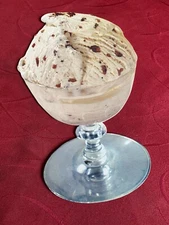 1950s Die Cut Cardboard Butter Pecan Ice Cream In Dish Diner Display NOS