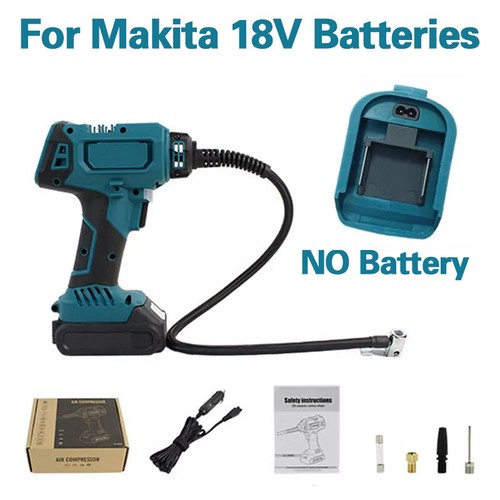 Cordless Car Air Compressor Tyre Fits Makita 18V Batteries Lxt Inflator Pump Lcd - Picture 5 of 12