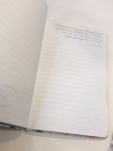 Eccolo World Traveler Floral Faith Journal Notebook with Bookmark - Picture 7 of 8