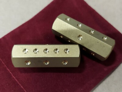 SOLID CNC BRASS LOG ROLLER D6 DICE 5/8''  HEX ROLEPLAY WARHAMMER  D&D GAMING 