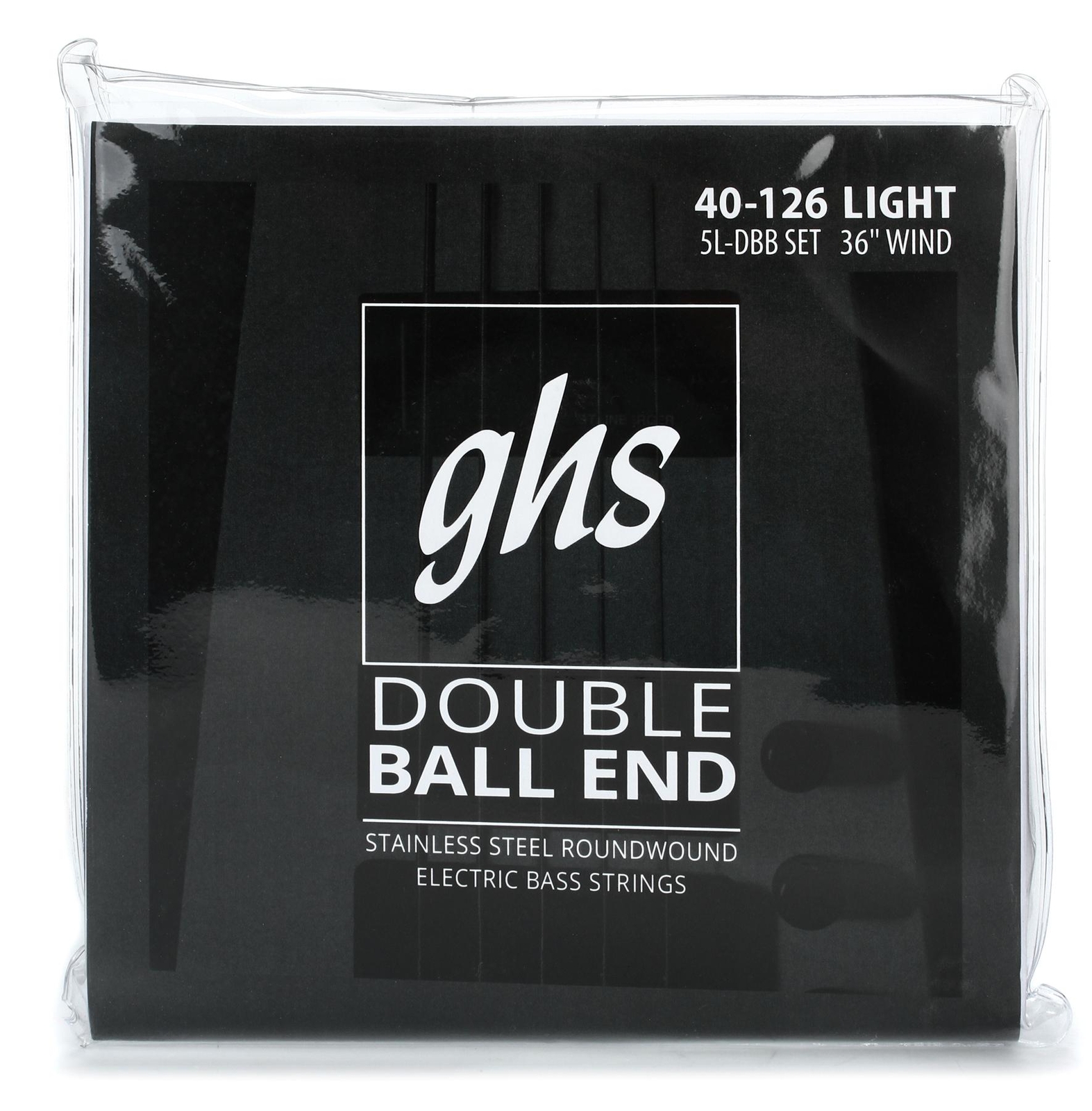 Струны для электробаса GHS 5l-DBB с двойным шариковым концом и круглой обмоткой — 5 струн