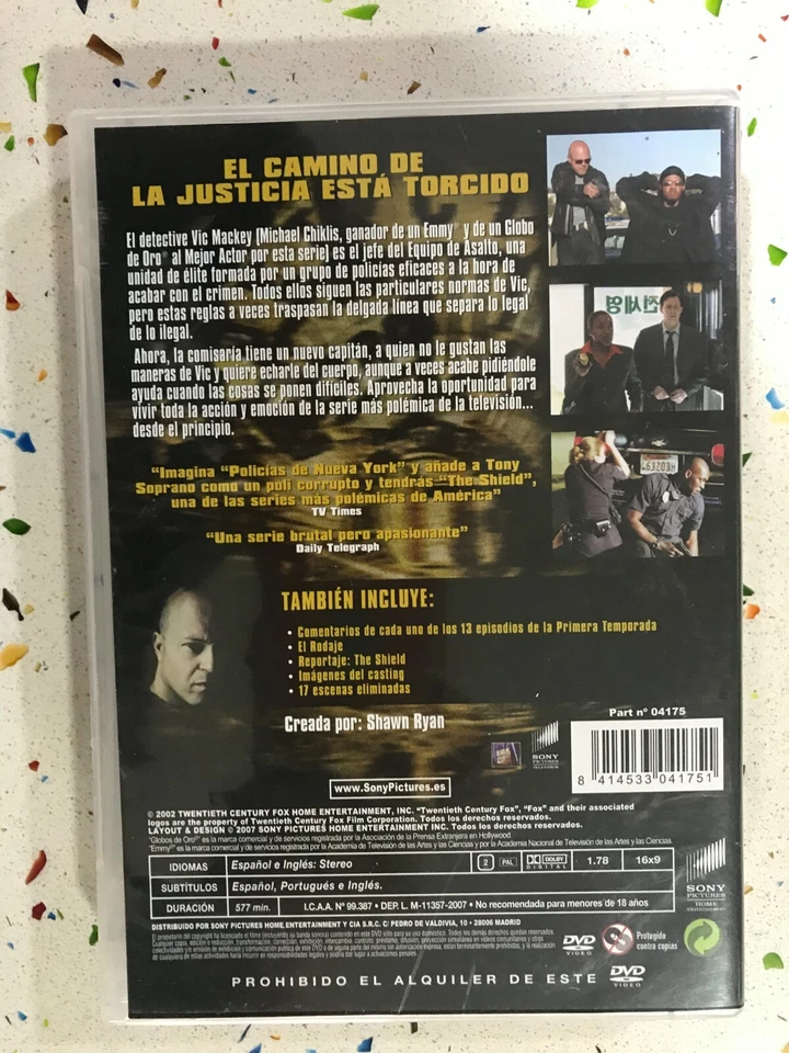 THE SHIELD  PRIMERA 1ª TEMPORADA 1 COMPLETA DVD ESPAÑOL INGLES 4 x DVD AM - Imagen 3 de 4