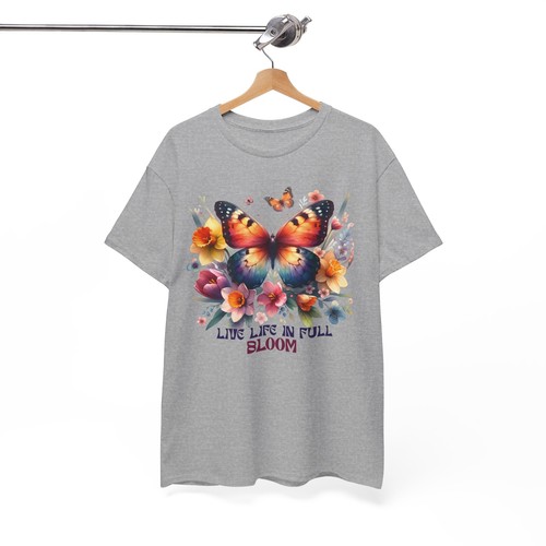 Floral Aesthetic T-Shirt | Springtime Beauty Nature Lover Tee | Butterfly Shirt - Picture 34 of 85