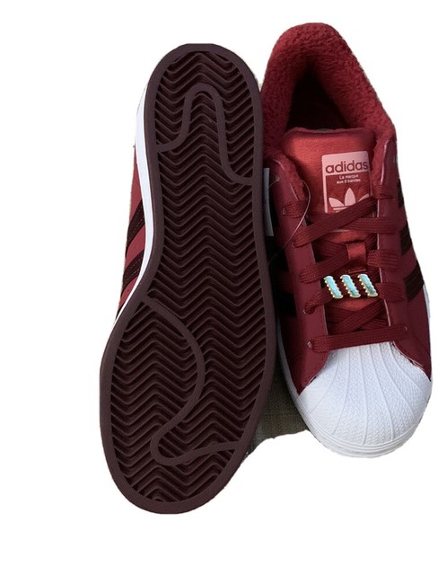 maroon shell toe adidas