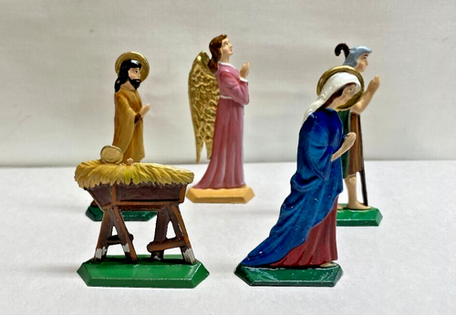 Wilhelm Schweizer Nativity Set ~13 Pieces~ Retired ~RARE~ From 1950's Molds - Picture 10 of 16