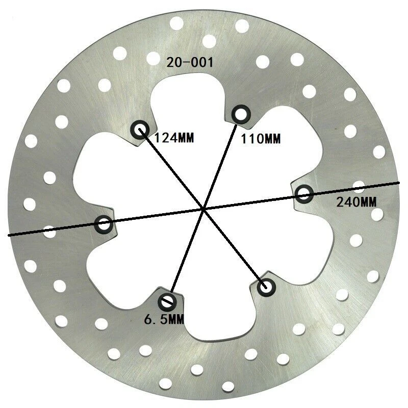 Rear Brake Disc Rotor for BMW F650 F650GS DAKAR F650CS F650ST Strada G650GS - Image 2 of 3