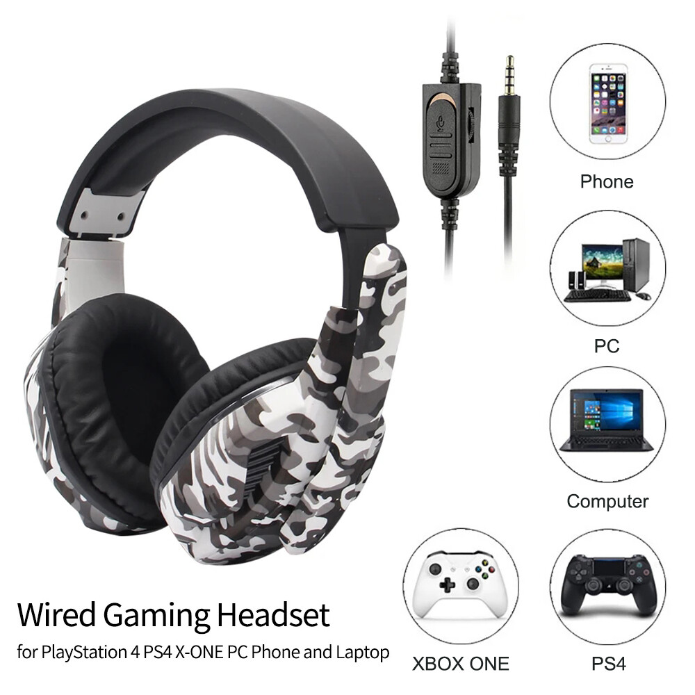 Gaming Headset Headphones With Microphone For PC Laptop PS4 PS5 Xbox One 2025-image