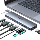 USB C Adapter for MacBook Pro & Air - 7-in-2 Multiport Accessories - UK Genuine