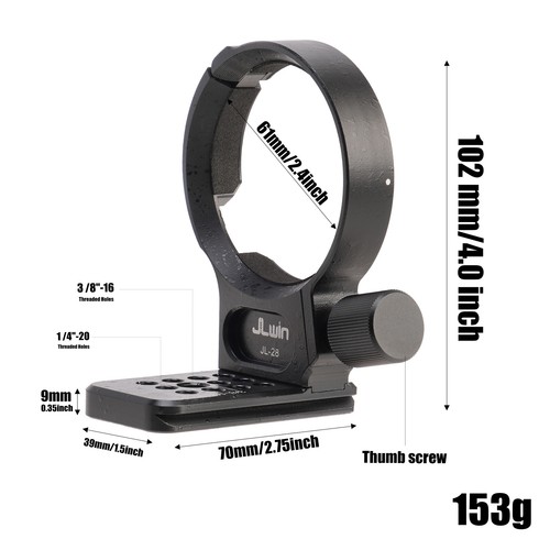 Tripod Collar Mount Ring For Sony FE 28-70mm F3.5-5.6 OSS Lens 90mm F2.8 Macro G - Picture 6 of 12