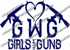 Girls With Guns,Molon Labe,Come And take It,Gun Rights,2A,GWG,#GWG,Vinyl Decal