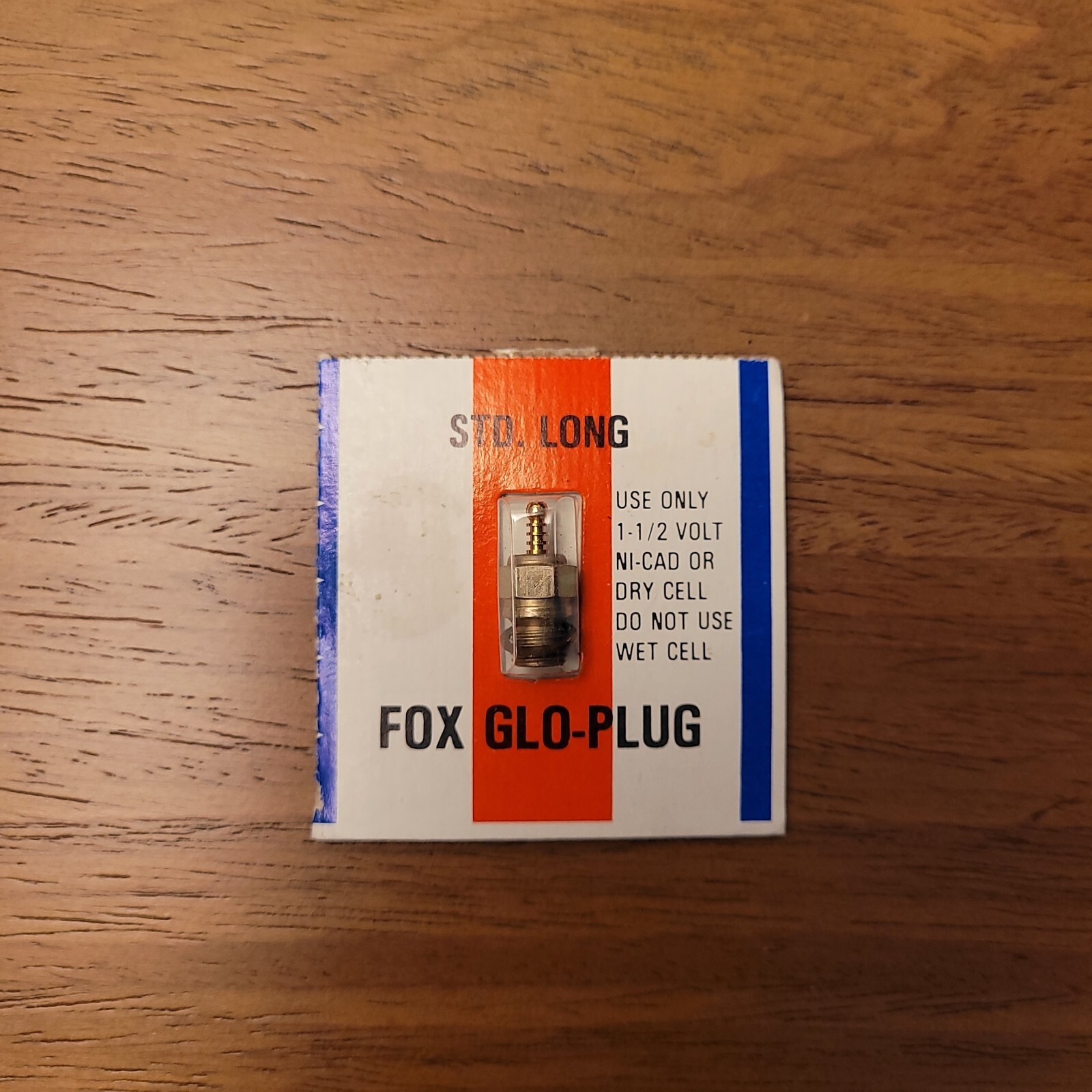 Standard Long Fox GLO Plug  1-1/2 Volt Ni-Cad Or Dry Cell VINTAGE