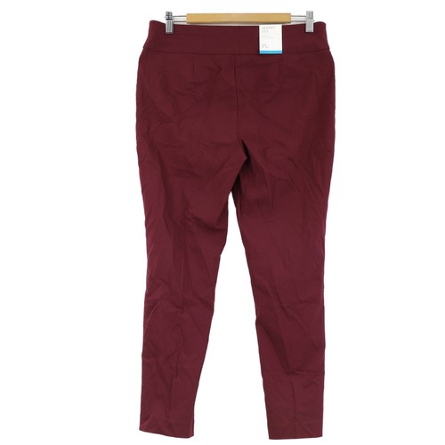 Stye & Co. Women's Petite Pull On Skinny Pants, Large, Scarlet Wine - Picture 3 of 3