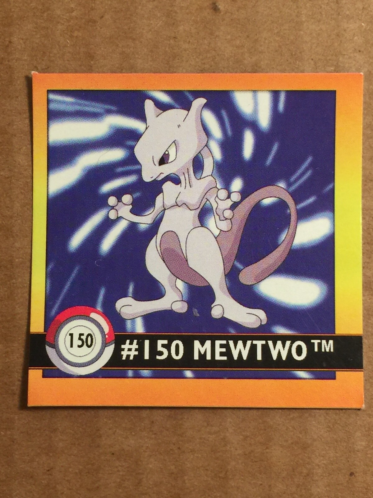 Pokemon 1999 Artbox Series 1 Stickers Mewtwo 150. FREE SHIPPING! - Picture 3 of 12