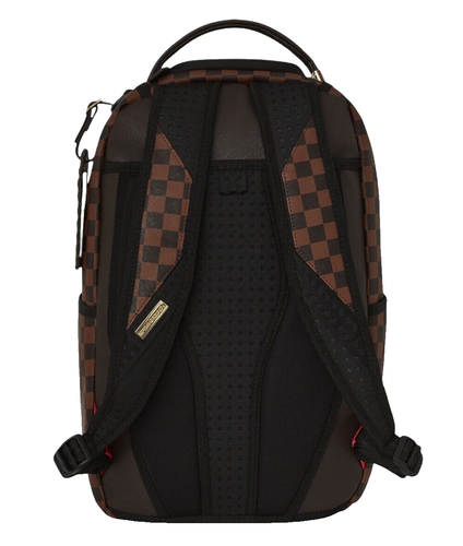 Zaino Henny Sprayground Shark In Paris marrone a scacchi monogramma - Foto 9 di 9