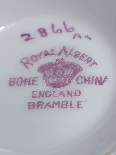 Royal Albert Bramble Bone China Tea Cup and Saucer Made in England - Picture 9 of 9